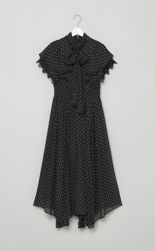 ハートドットプリントワンピース