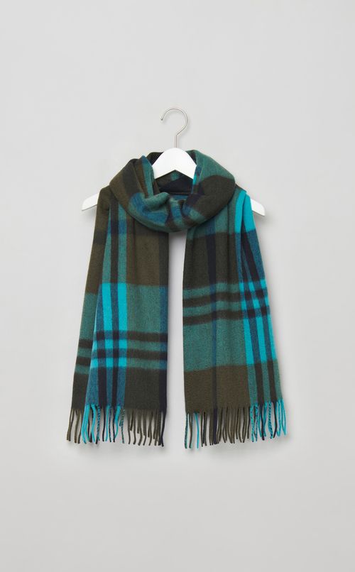 カシミヤチェックストール