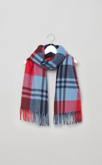 カシミヤ大判チェックストール