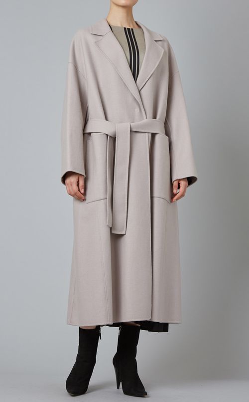 ウール混ロングコート