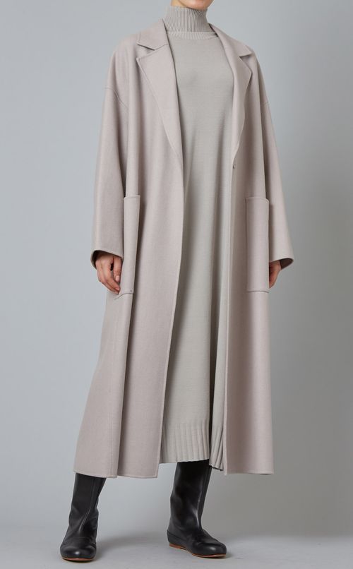 ウール混ロングコート