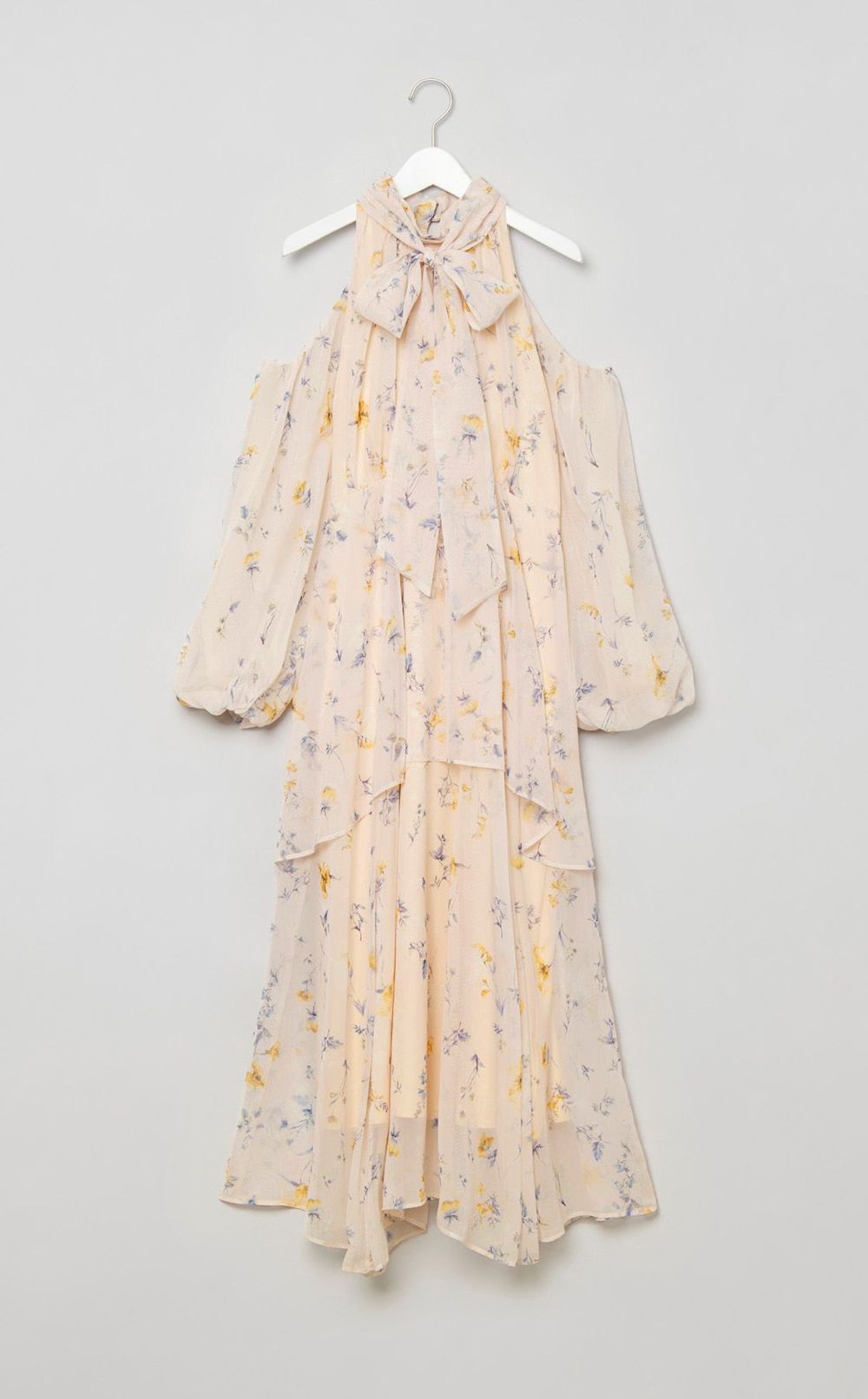 オフショルダーテーラードワンピース