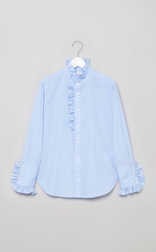 フリルデザインシャツ