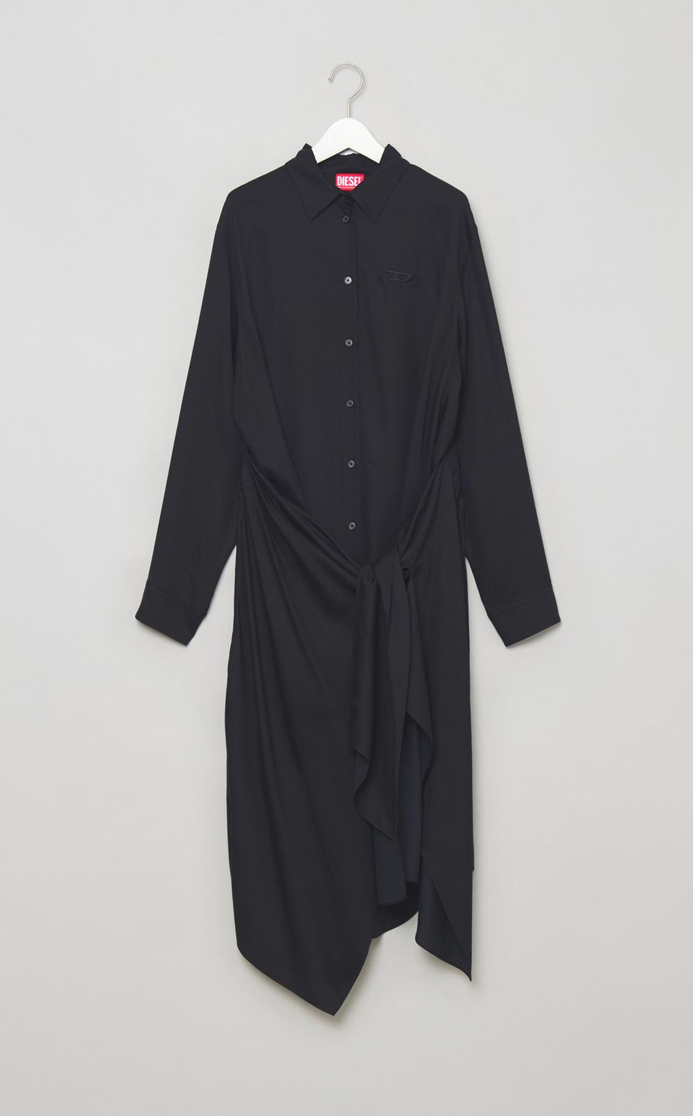 タイウエストシャツワンピース