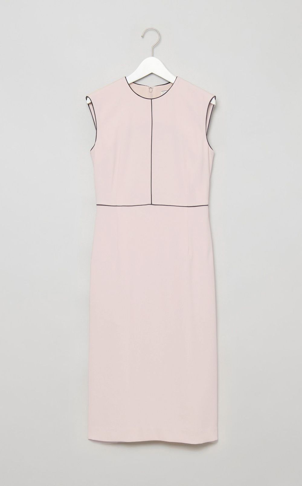 バイカラートリム Iラインワンピース