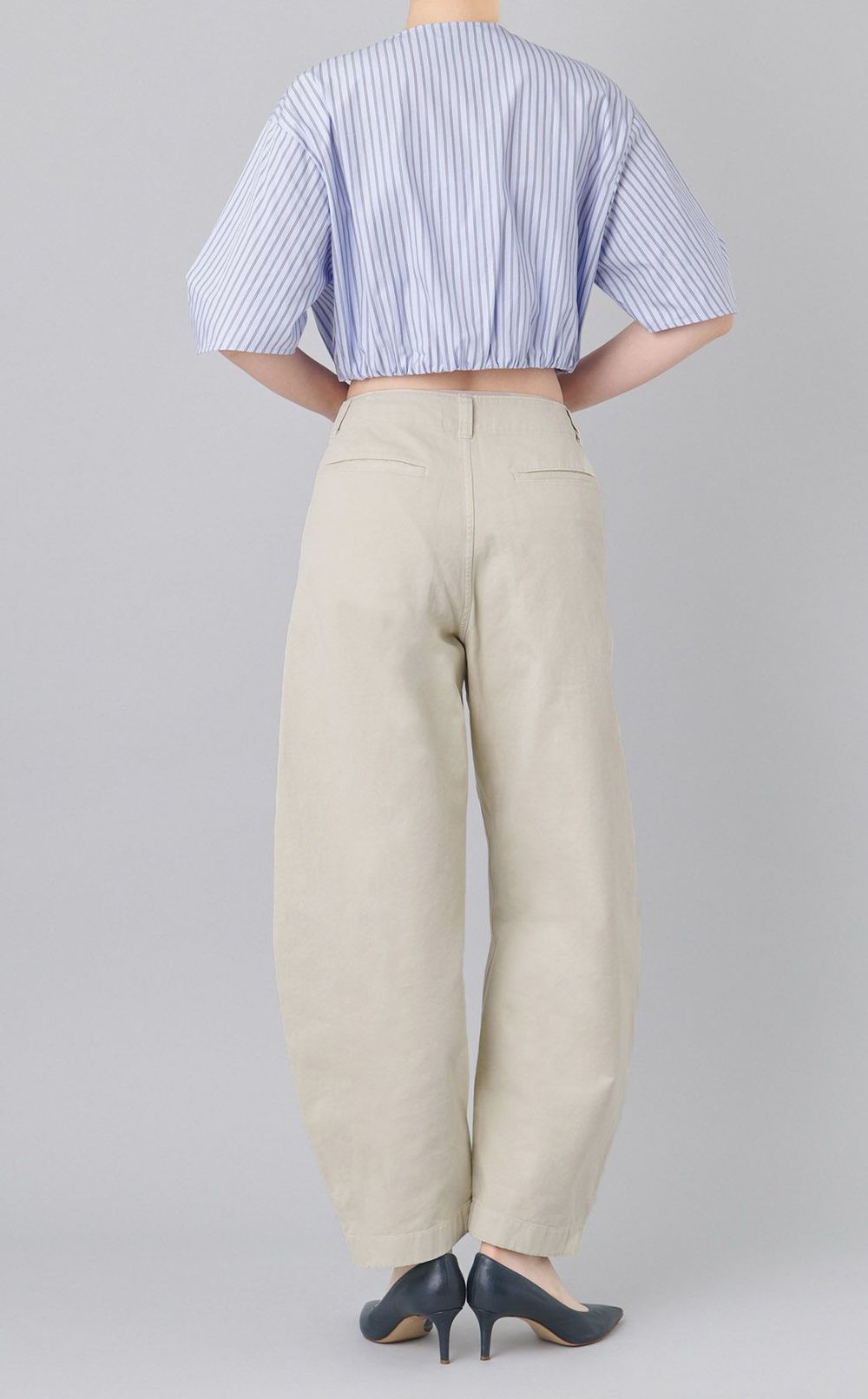 コットンバレルレッグパンツ