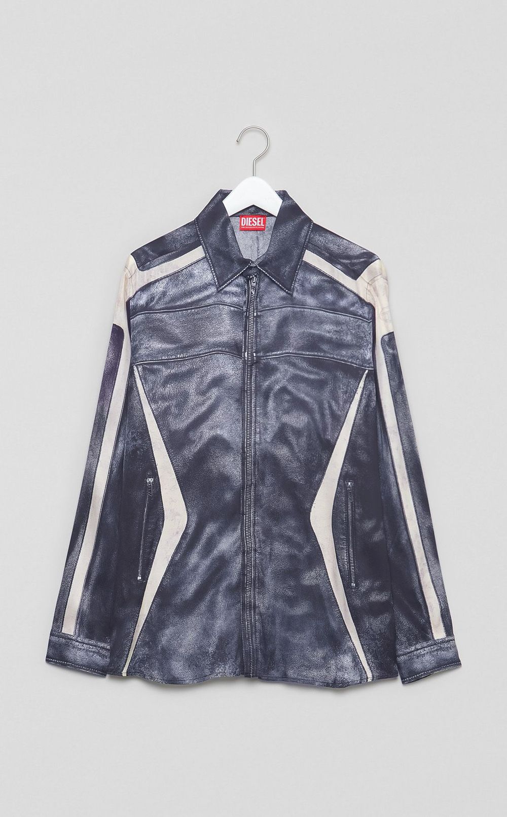 トロンプルイユプリントシャツ