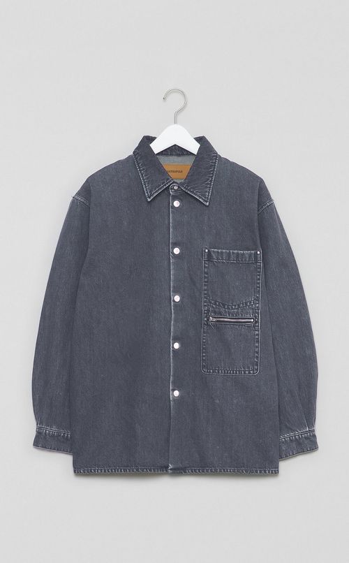 コネクトポケットフェードデニムシャツ