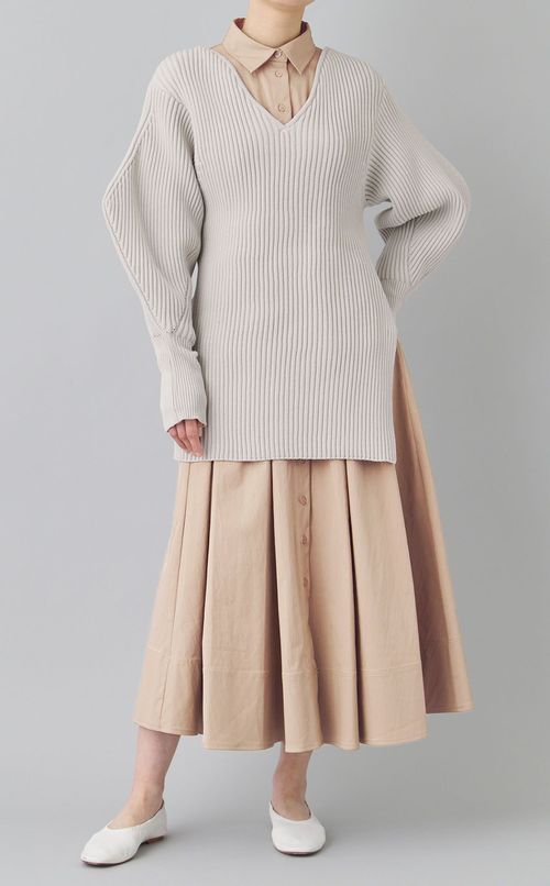 ウエストタックフレアワンピース