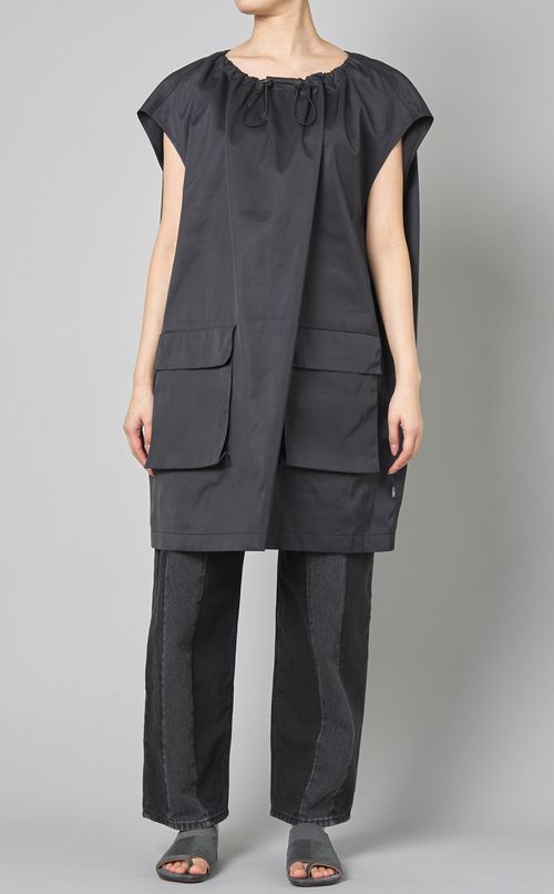 フロントギャザーチュニックワンピース