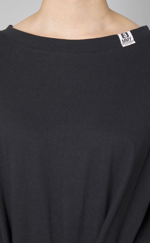 ストライプシャツコンビワンピース