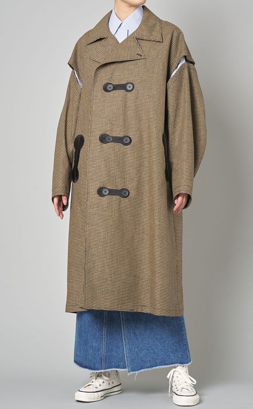 2wayリネンロングコート