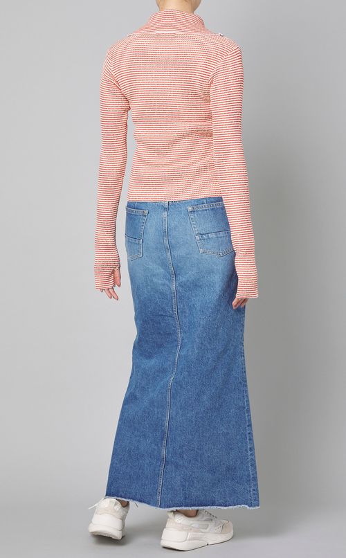 ボーダージップカーディガン