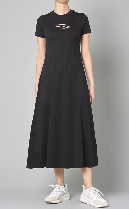 エンブロイダリーロゴAラインワンピース