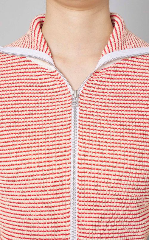 ボーダージップカーディガン