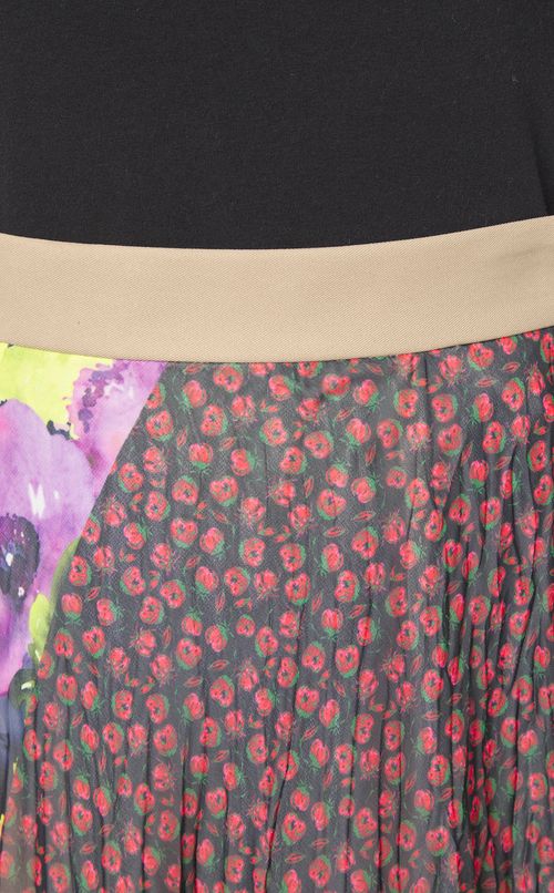 ミックスプリントプリーツスカート