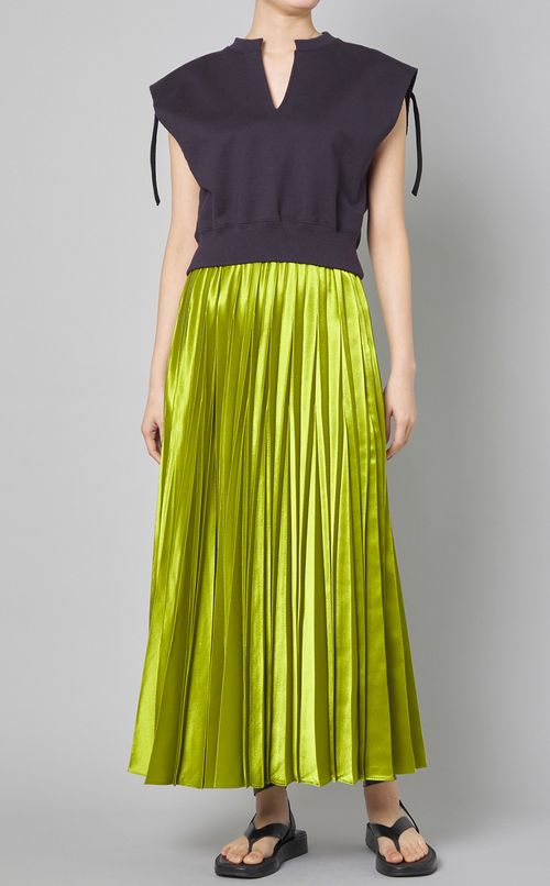 オリガミプリーツプルオンスカート