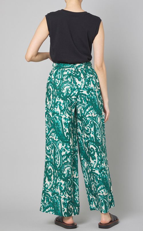 ペイズリープリントイージーパンツ