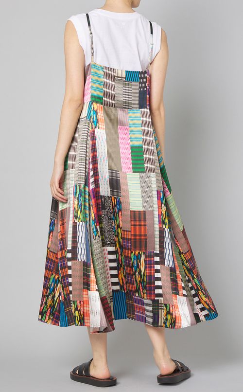 パッチワークプリントキャミワンピース