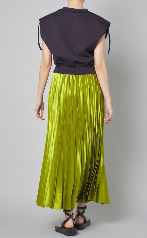 オリガミプリーツプルオンスカート