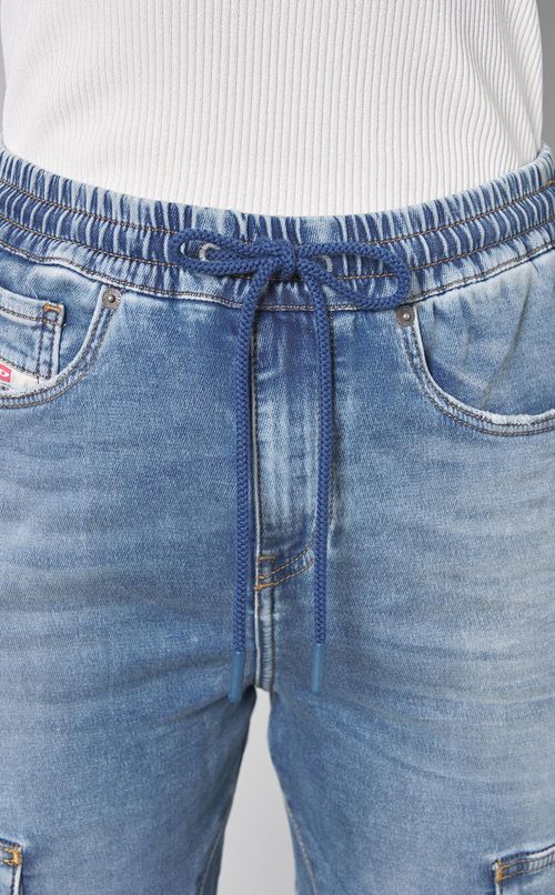 ライトデニムカーゴジョガーパンツ