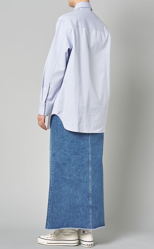 コットンオックスフォードオーバーサイズシャツ