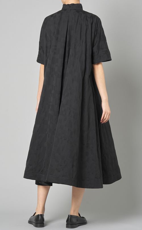 シャドウパッチワークフレアワンピース