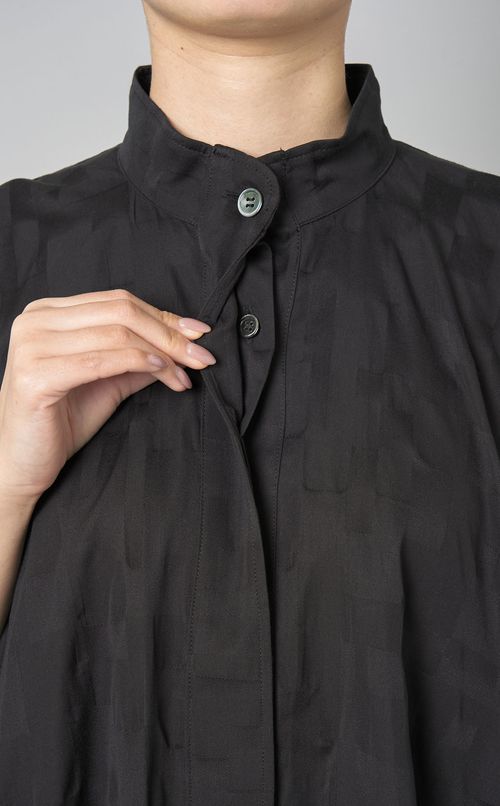 シャドウパッチワークフレアワンピース