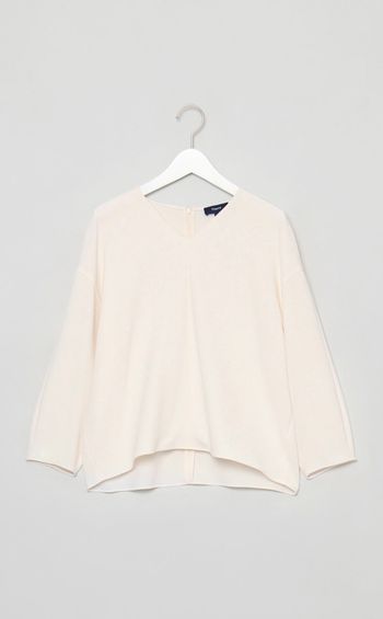 アドミラルクレープVネックトップス