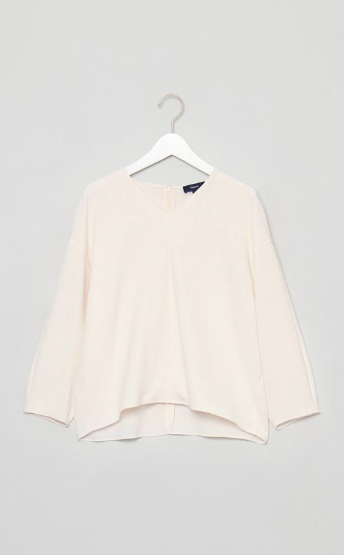 アドミラルクレープVネックトップス