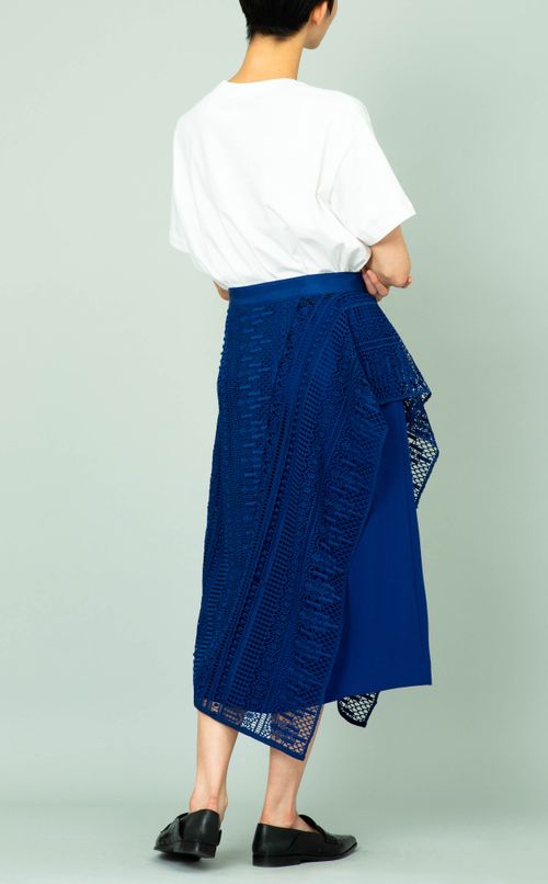 アシンメトリーレーススカート