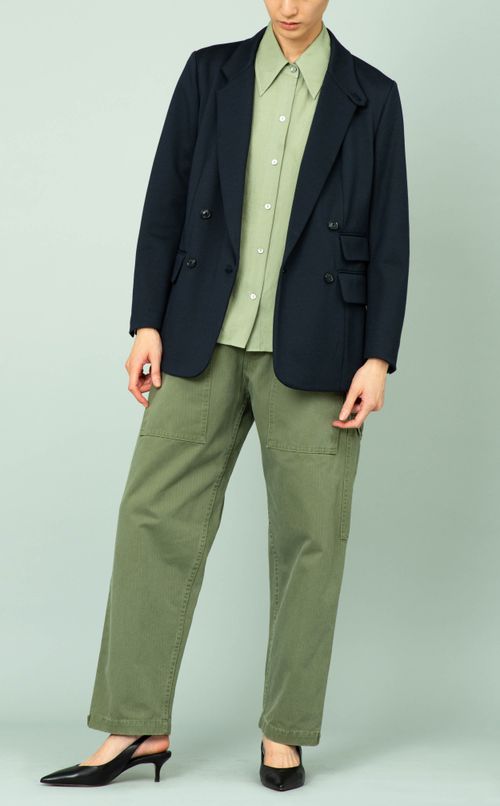 トリアセテートロングスリーブシャツ