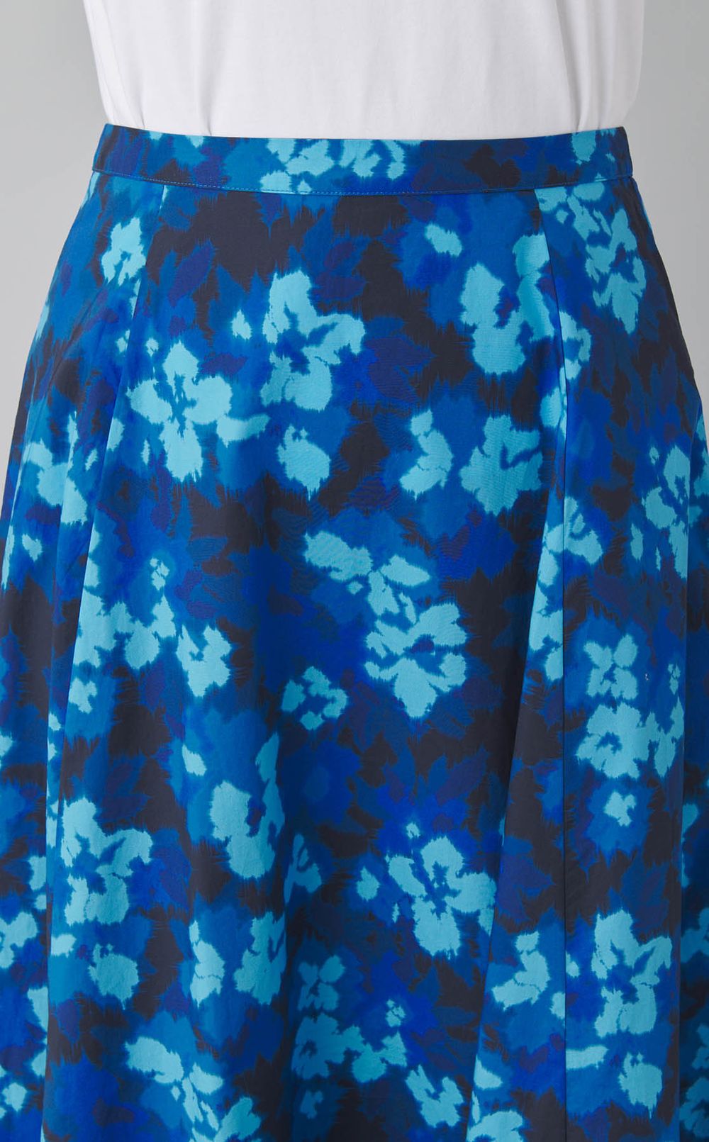 フラワープリントティアードスカー卜