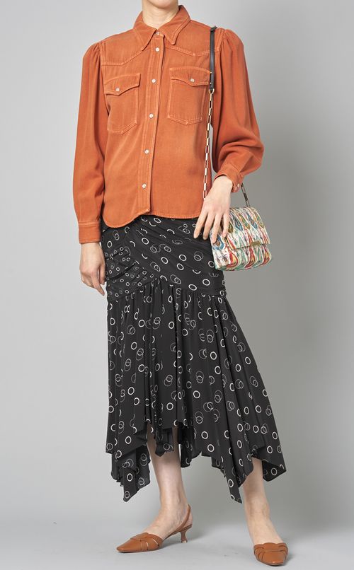 プリントショルダーバッグ