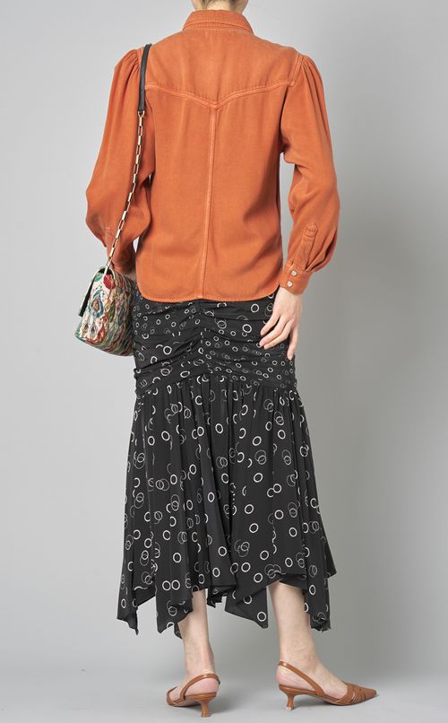 プリントショルダーバッグ