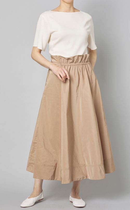 ナイロンタフタフレアスカート