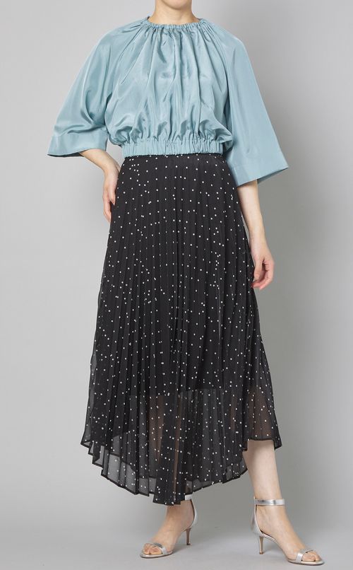 ウエストギャザーブラウス