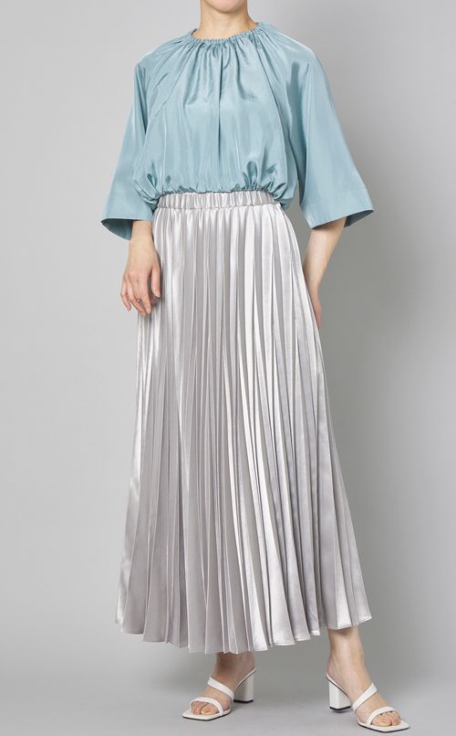 ウエストギャザーブラウス