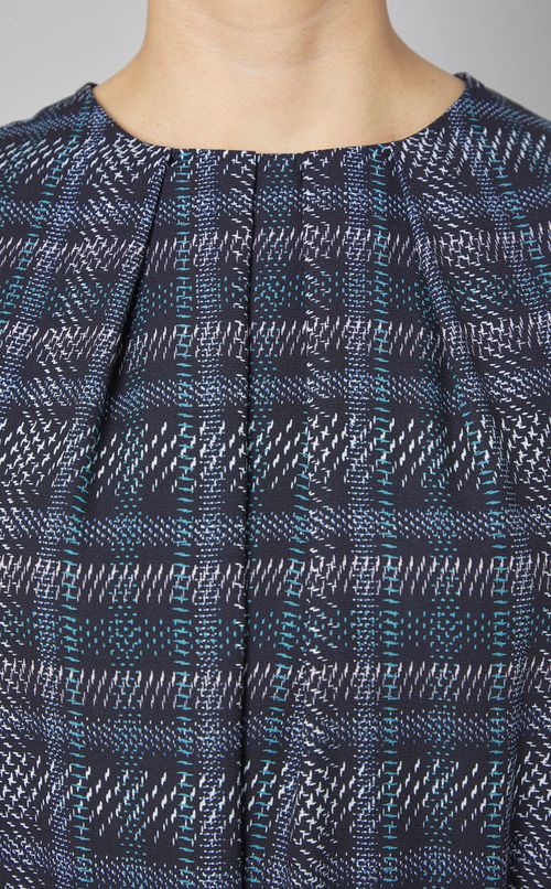 ボウタイプレイフルチェックワンピース