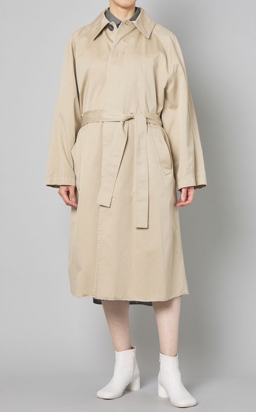 ベルテッドシングルトレンチコート