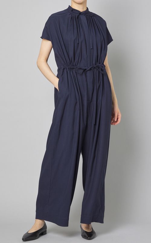 フロントギャザーワークジャンプスーツ