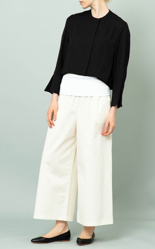 カフスレースノーカラージャケット