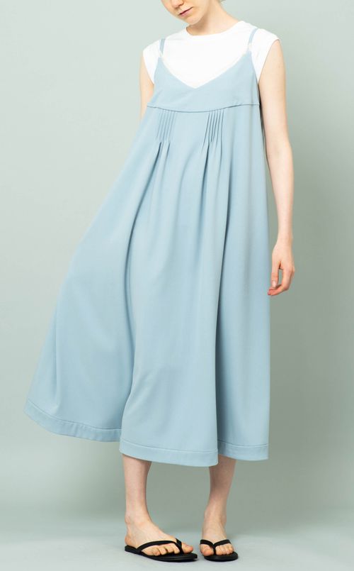 ピンタックキャミソールワンピース