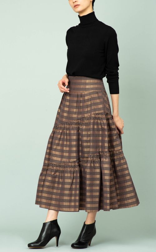 シャーリングタフタスカート