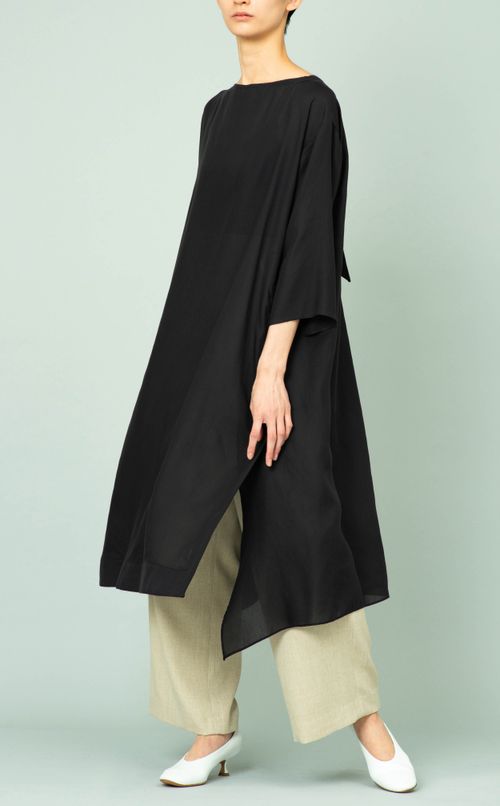 リボン2wayロングブラウス