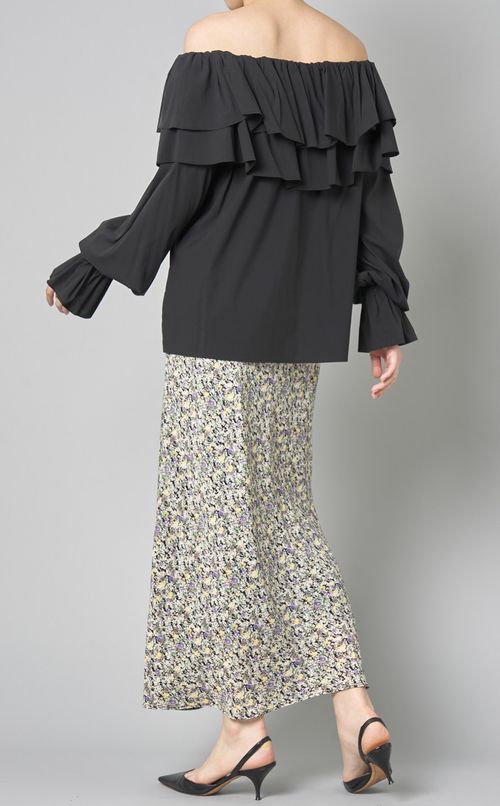 2wayフリルカラーブラウス