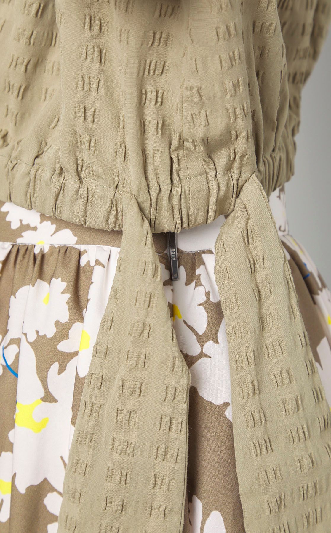 msgm リボンブラウス ☆MSGM グリーン リボン ブラウス☆