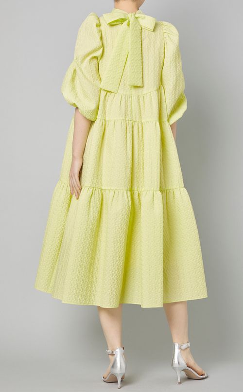 スパークルジャガードティアードボウタイワンピース