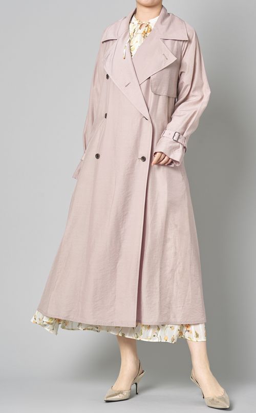 ラッフルシフォンプリントワンピース