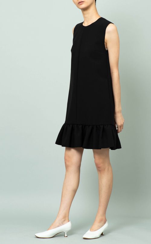 裾ギャザーミニワンピース